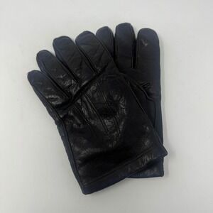 VTG‎ Aris Isotoner Thinsulate Driving Gloves Womens M Black Preowned Leather